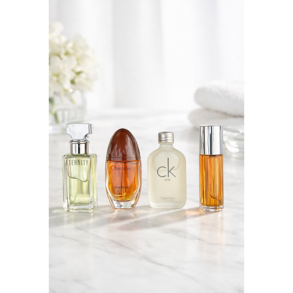 Calvin Klein Mini Perfume Gift Set Eternity, Obsession, CK One &‎ Travel Spray